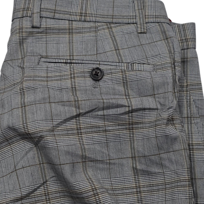 Pantalon De Vestir Tommy Hilfiger 34x32 Cuadro Gris (NUEVO)