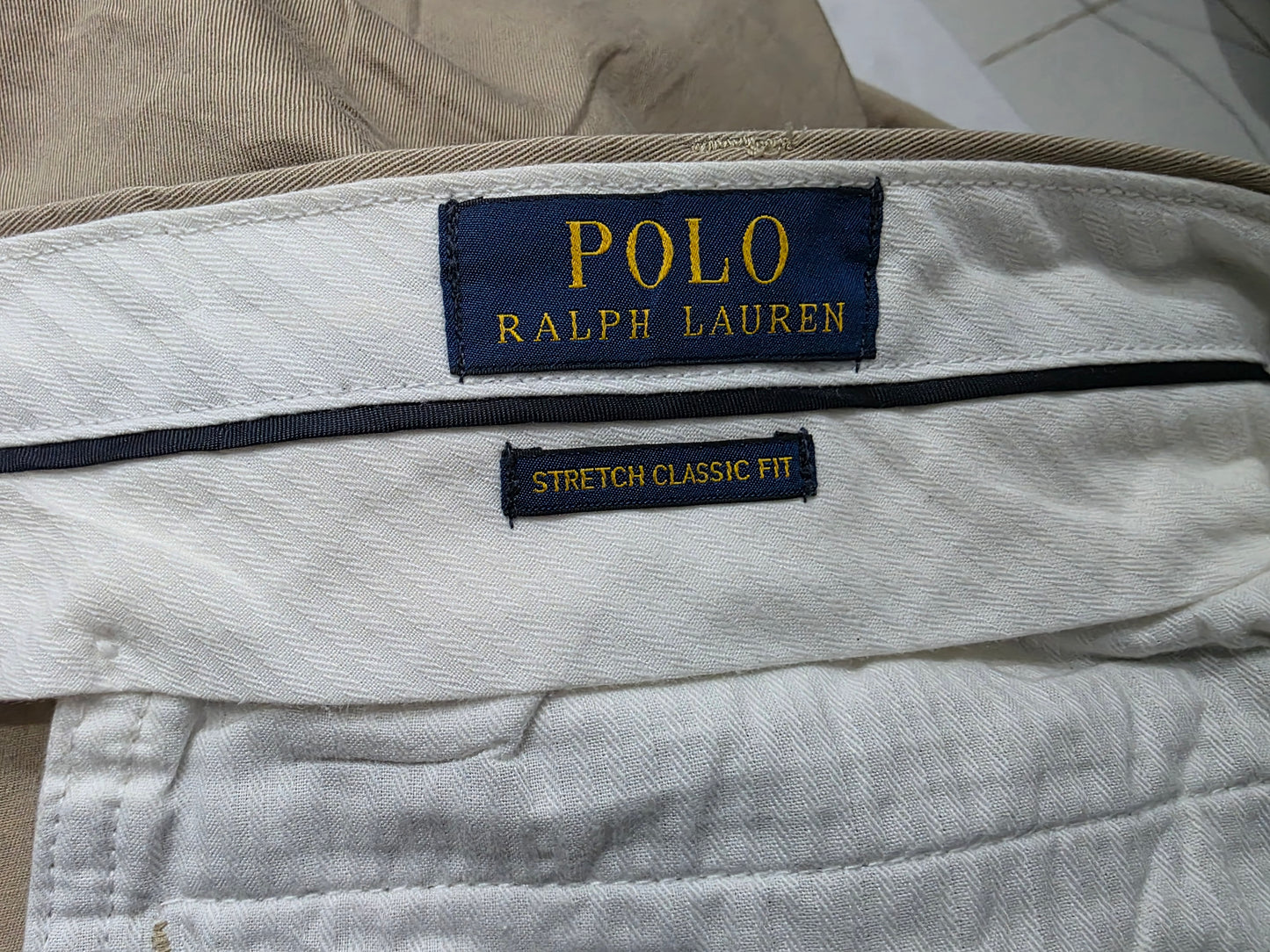 Pantalon Stretch Classic Fit Ralph Lauren 38x30 Cafe (Nuevo)