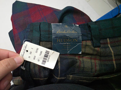 Pantalon Brooks Brothers 40x30 Hudson Relaxed Fit cuadro (NUEVO)