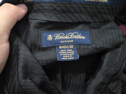 Pantalon Brooks Brothers 40x30 Hudson Relaxed Fit cuadro (NUEVO)