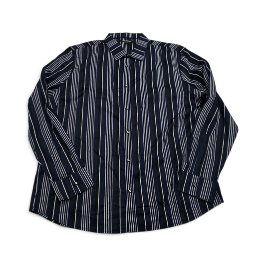 Camisa Karl Lagerfeld 2xl Azul Lineas (NUEVO)