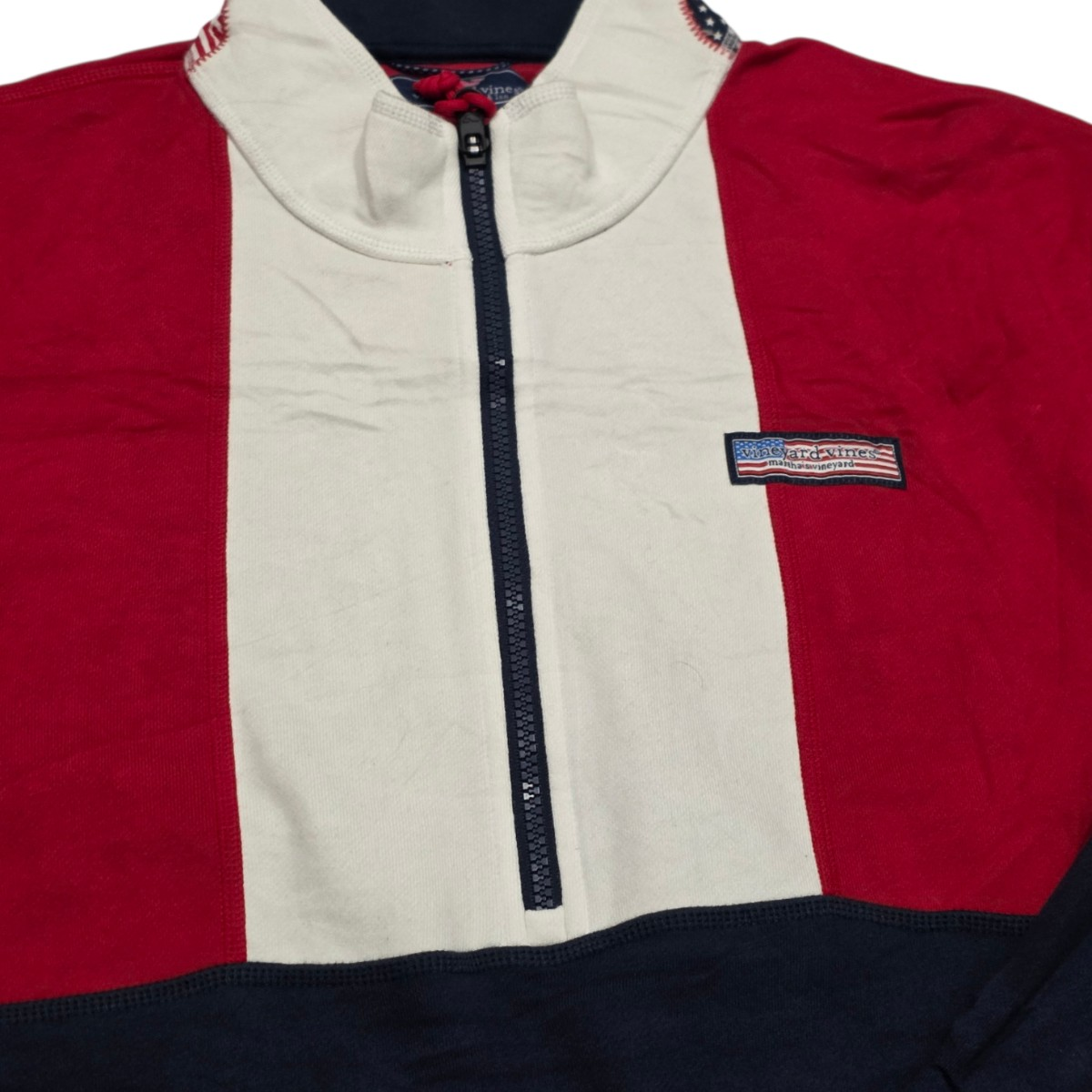 Sudadera Pullovervineyard Vines Xgrande Xl Rojo, Azul Y Rojo (Usado)
