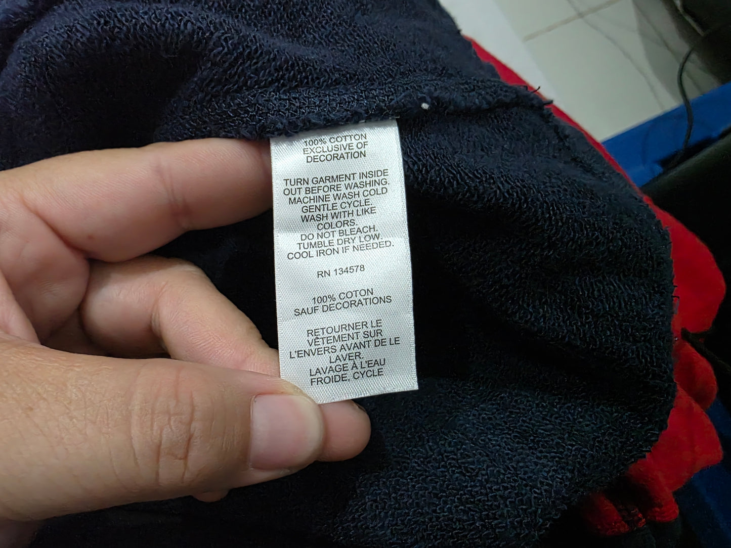 Sudadera Pullovervineyard Vines Xgrande Xl Rojo, Azul Y Rojo (Usado)