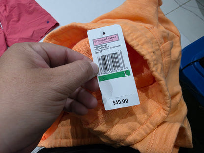 Bermuda Vineyard Vines Grande L Naranja (Nuevo)