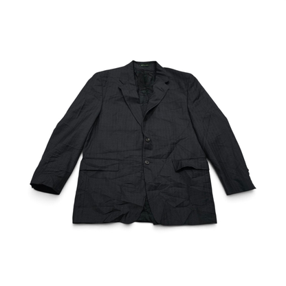 Saco Ralph Lauren Talla 42r Gris Oscuro Lineas (Usado)