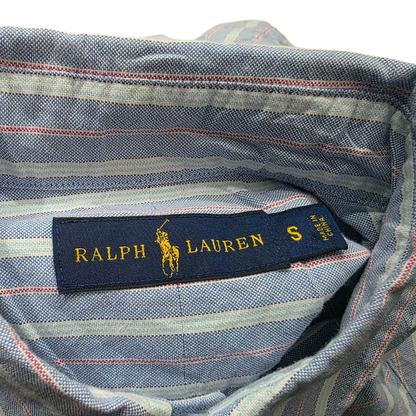 Camisa Ralph Lauren Chico S Linea Azul Y Verde (Usado)