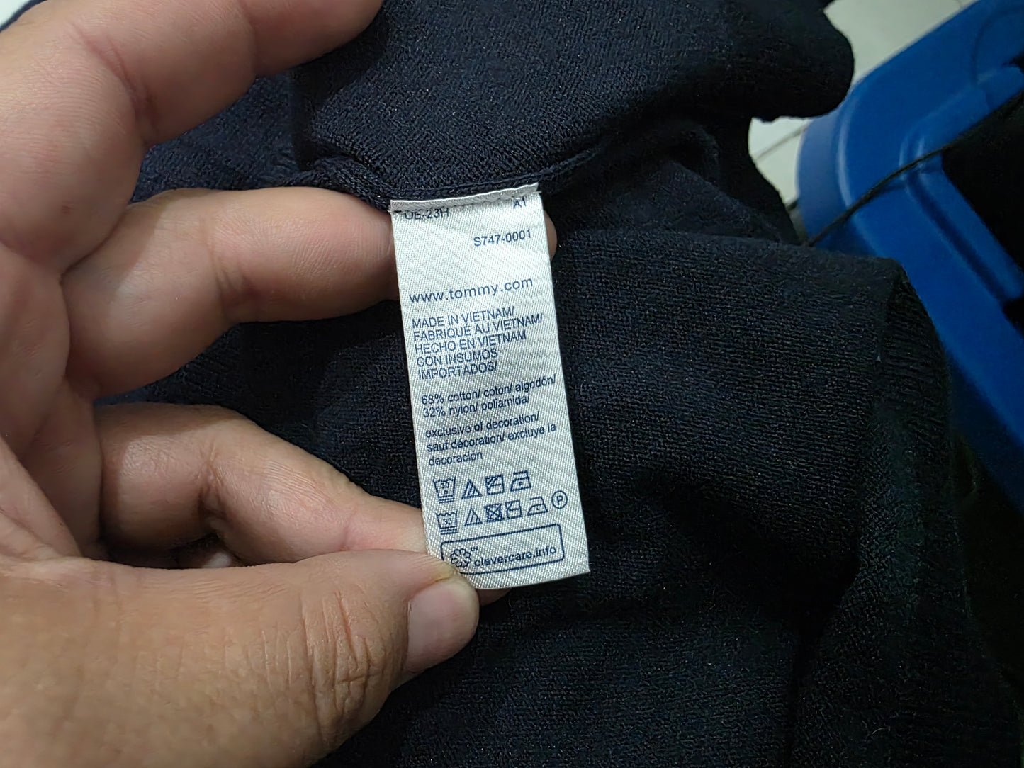 Sueter Tommy Hilfiger Xchico Xs Azul (Usado)
