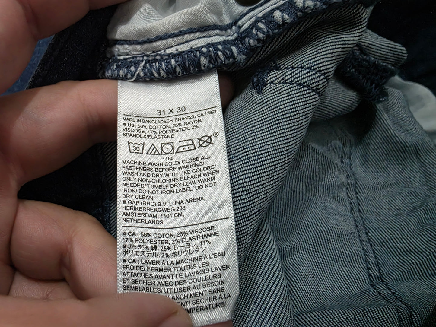 Pantalon Traveler Slim Fit Banana Republic 31x30 Azul
