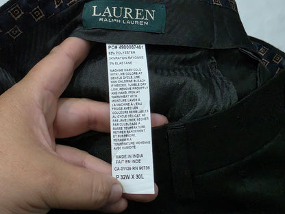 Pantalon Recto De Vestir Ralph Lauren 32x30 Gris
