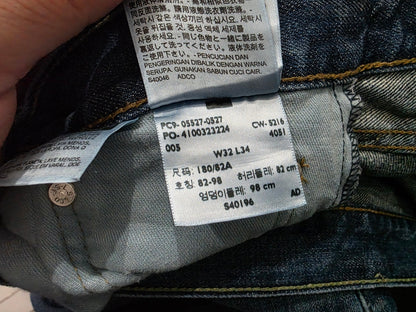 Pantalon Recto Bota Levis 527 32x34 Azul (Usado)