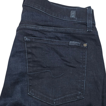 Pantalon For All Mankind 7 Recto 33 Azul Marino (Usado)