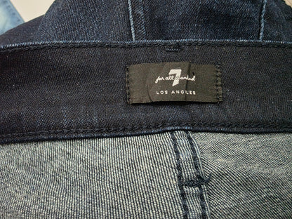 Pantalon For All Mankind 7 Recto 33 Azul Marino (Usado)