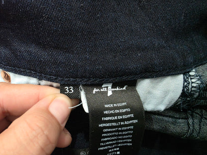 Pantalon For All Mankind 7 Recto 33 Azul Marino (Usado)