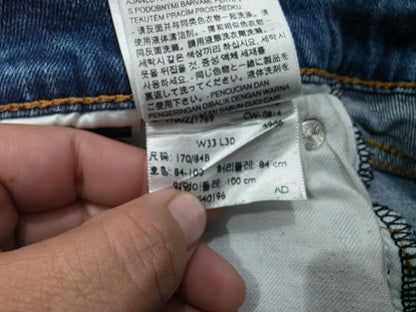 Pantalon Slim Fit Levis 511 33x30 Azul Claro (Usado)