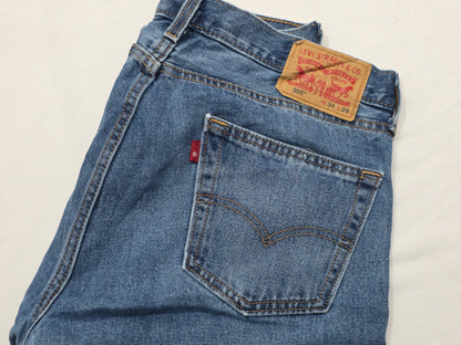 Pantalon Levis 505 34x29 Azul Marino Recto (Usado)