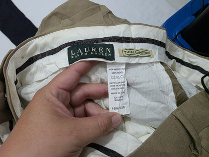 Pantalon De Vestir Ralph Lauren 36x34 Cafe (Usado)