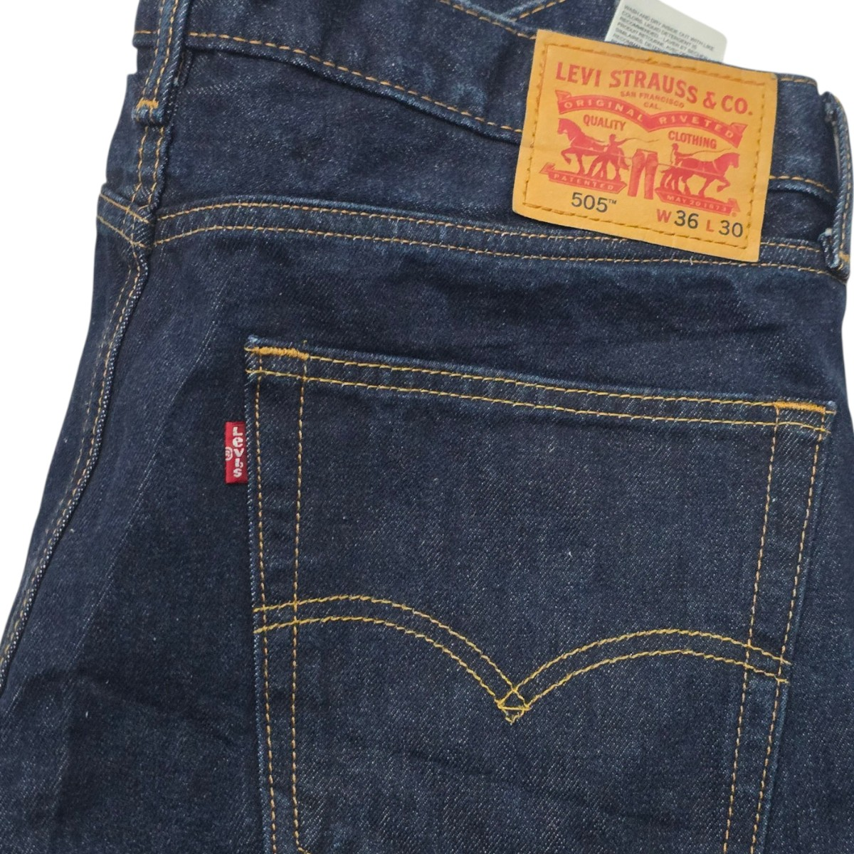 Pantalon Recto Levis 505 36x30 Azul (Usado)