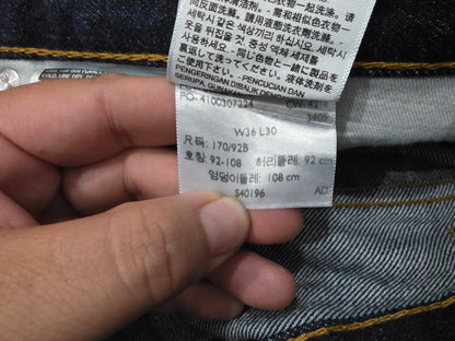 Pantalon Recto Levis 505 36x30 Azul (Usado)