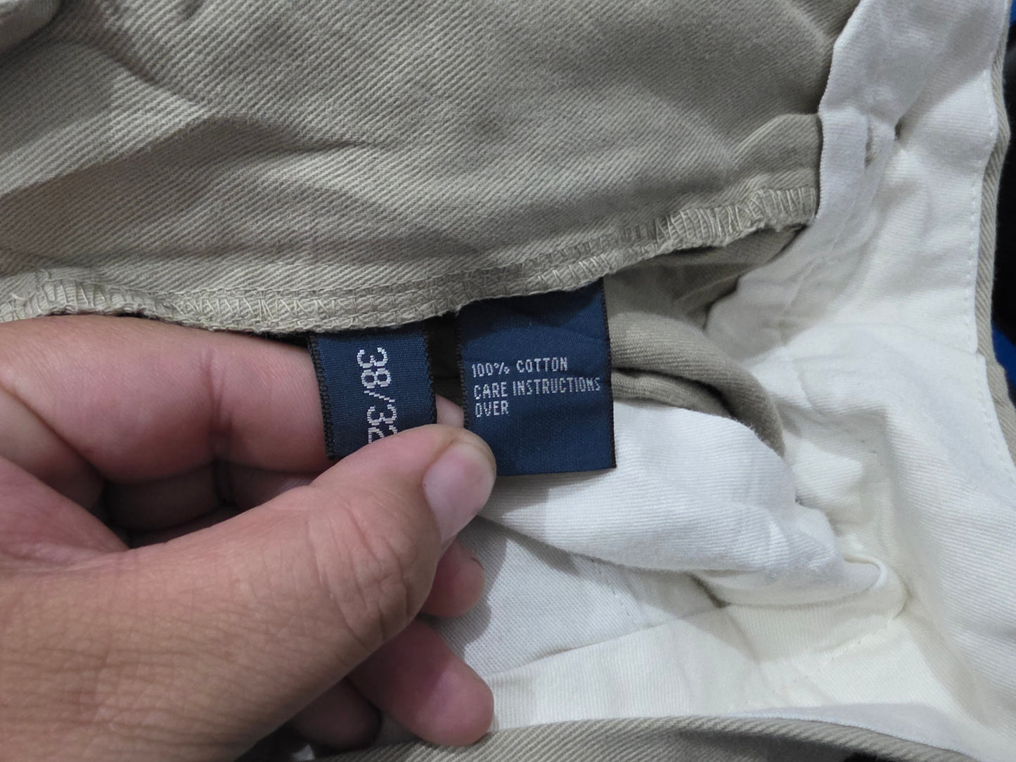 Pantalon Relaxed Ralph Lauren 38x32 Caqui (Usado)