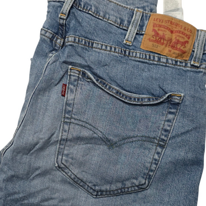 Pantalon Slim Taper Levis 512 38x32 Azul (Usado)
