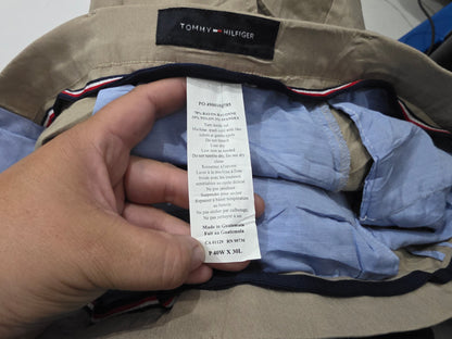 Pantalon Recto Stretch Tommy Hilfiger 40 X30 Cafe (Usado)