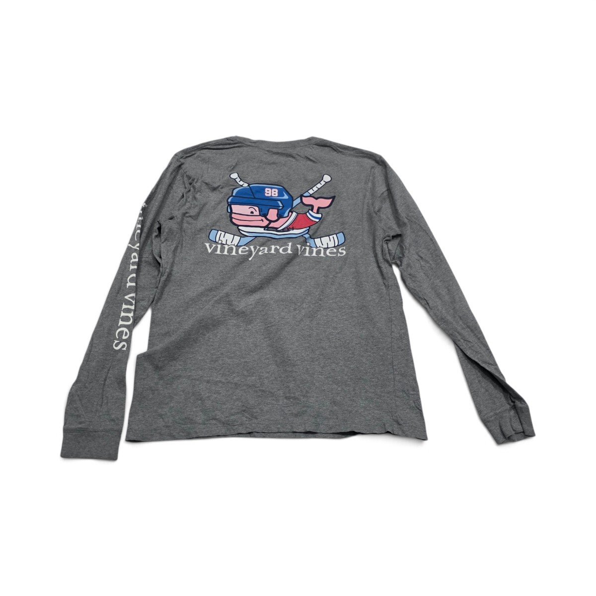 Playera Vineyard Vines Chico S Ballena Hockey Manga Larga (Usado)