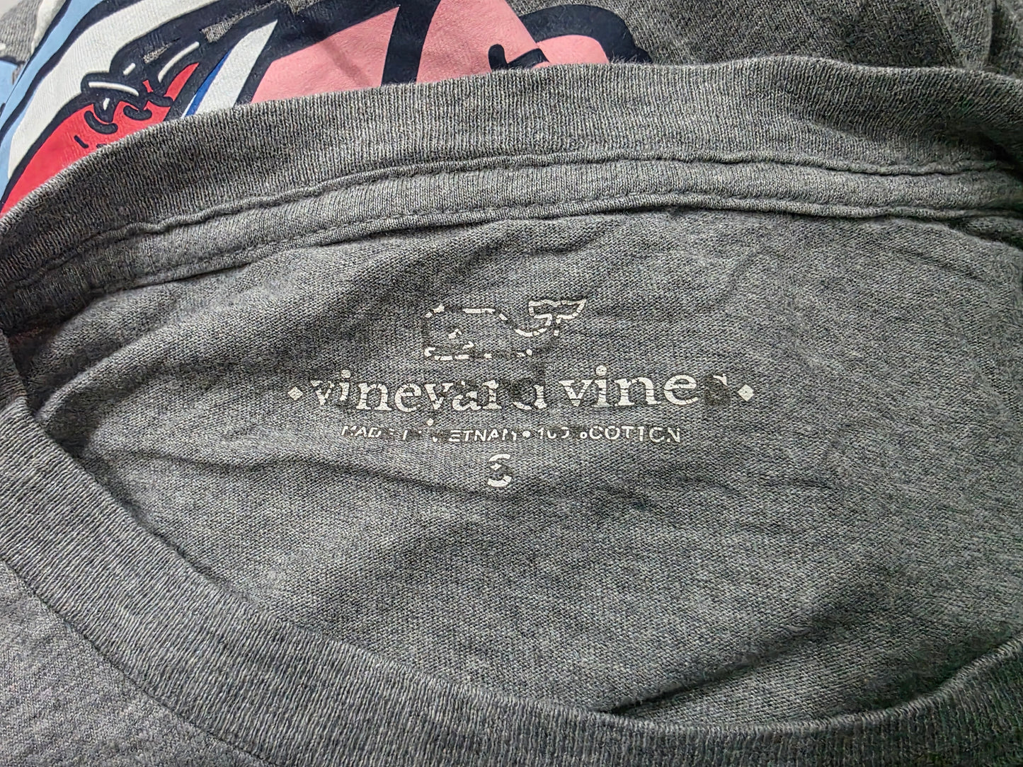 Playera Vineyard Vines Chico S Ballena Hockey Manga Larga (Usado)