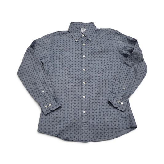 Camisa Brooks Brothers Chico S Azul Figuras (Usado)