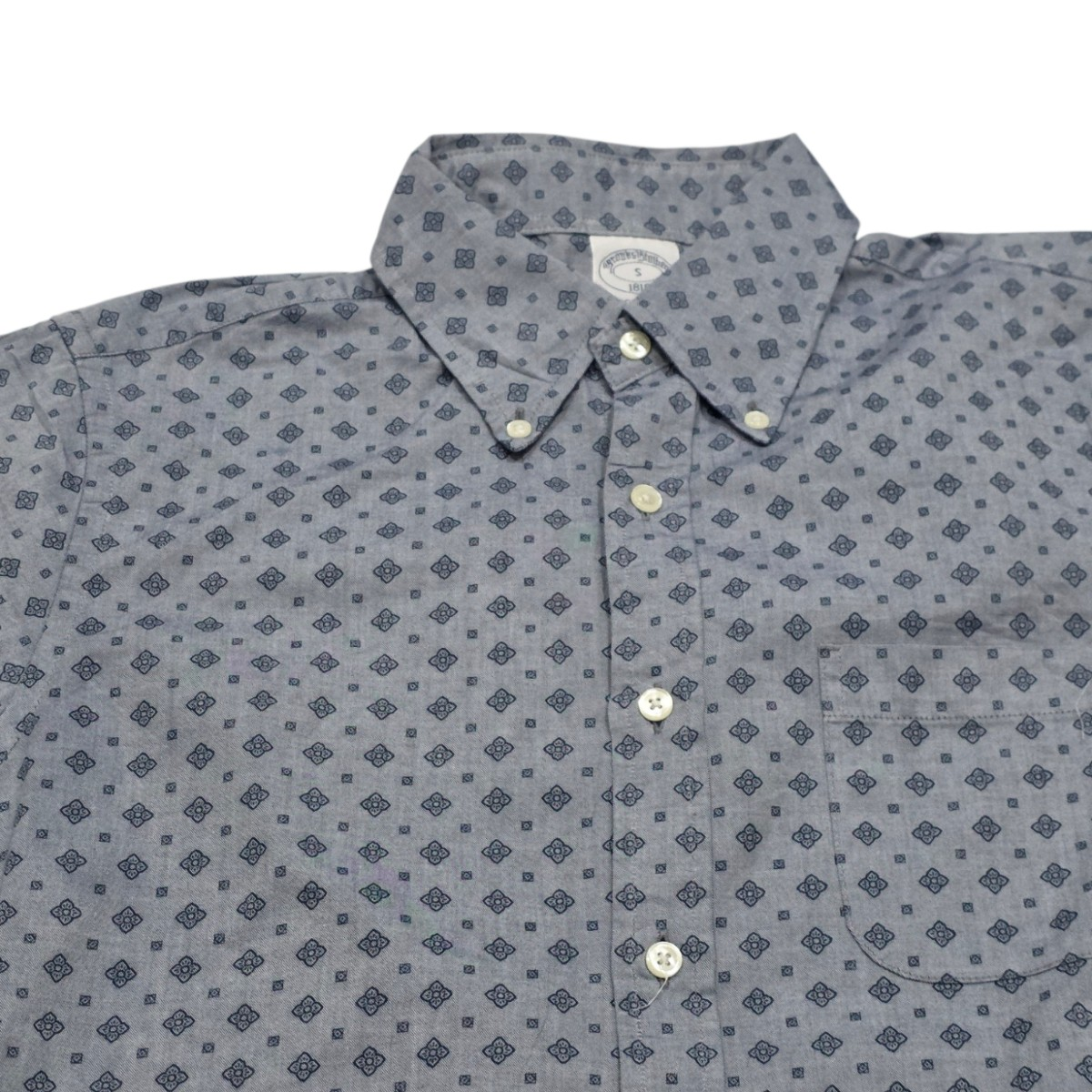 Camisa Brooks Brothers Chico S Azul Figuras (Usado)