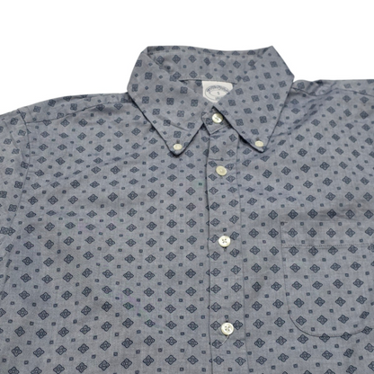 Camisa Brooks Brothers Chico S Azul Figuras (Usado)