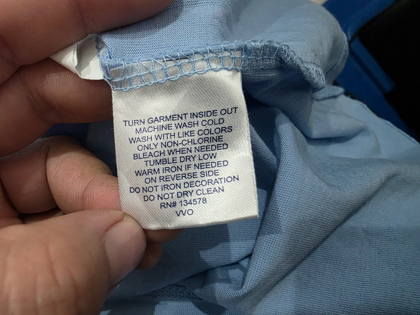 Playera Vineyard Vines Chico S Azul Claro Faro Manga Larga (Usado)