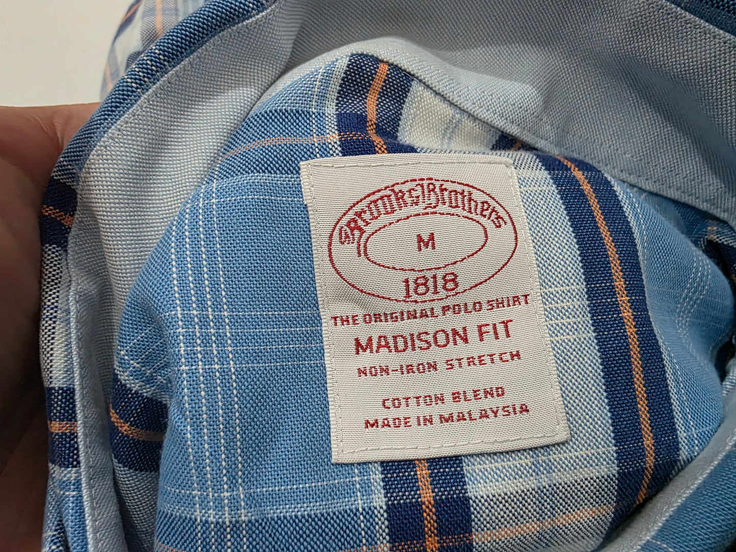 Camisa Brooks Brothers Mediana M Cuadro Azul (Usado)