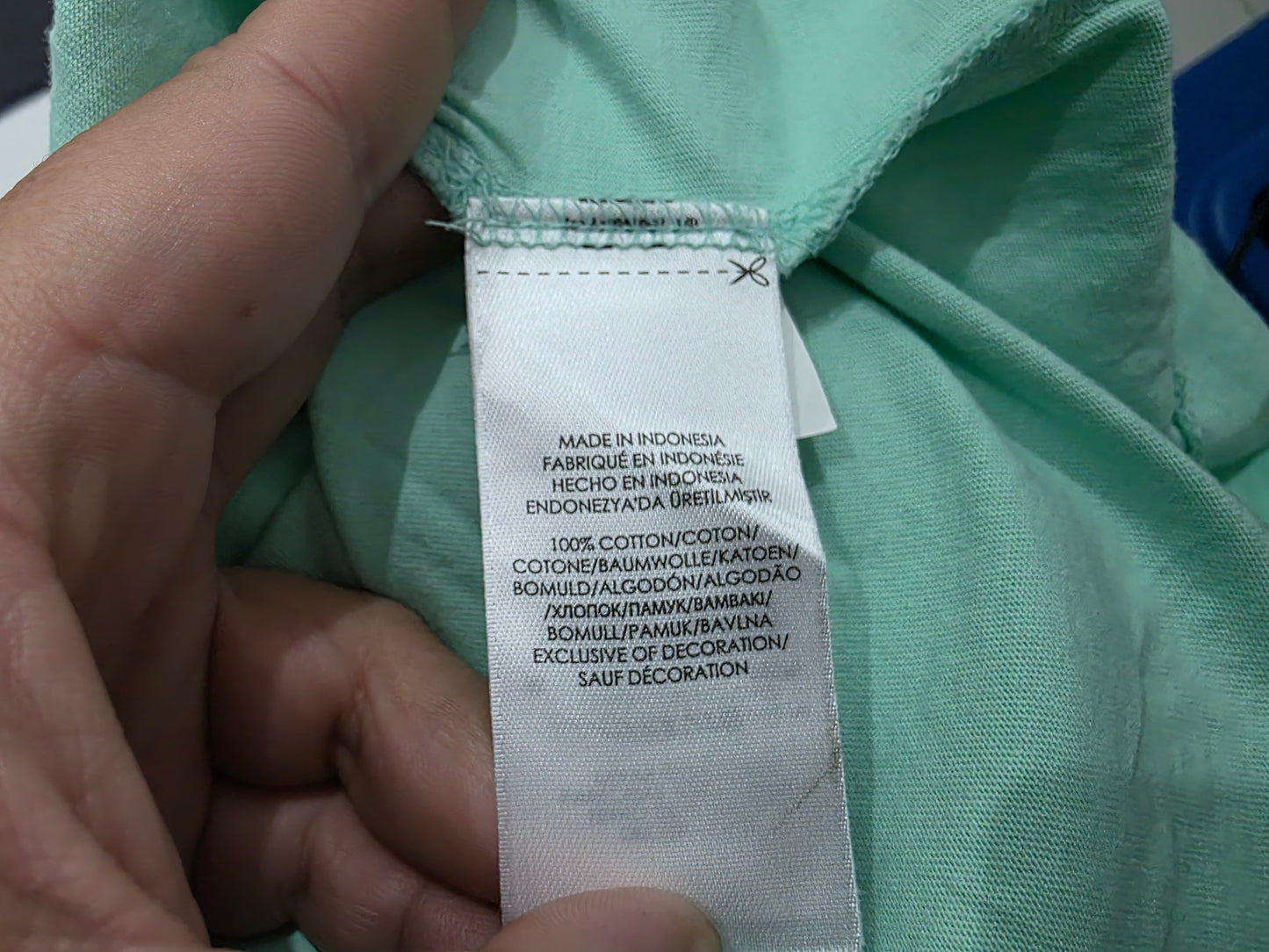 Playera Ralph Lauren Mediana M Turquesa Pony Naranja (Usado)