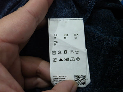 Playera Hugo Boss Mediana M Azul Manga Larga (Usado)