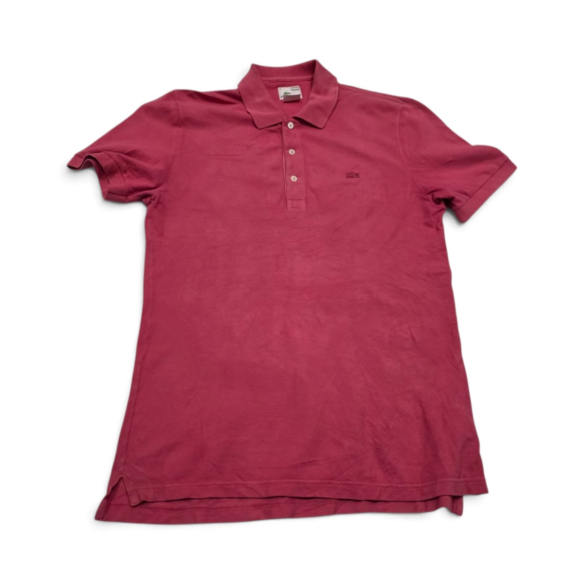 Playera Lacoste Vintage Washe Medianam Fr 4 Rosa Deslavado (Usado)