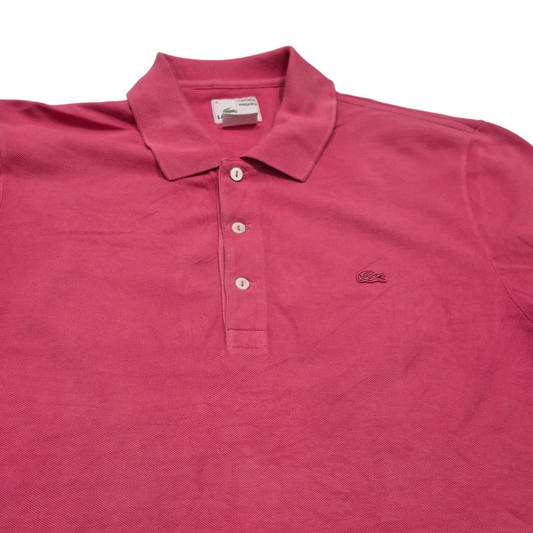 Playera Lacoste Vintage Washe Medianam Fr 4 Rosa Deslavado (Usado)