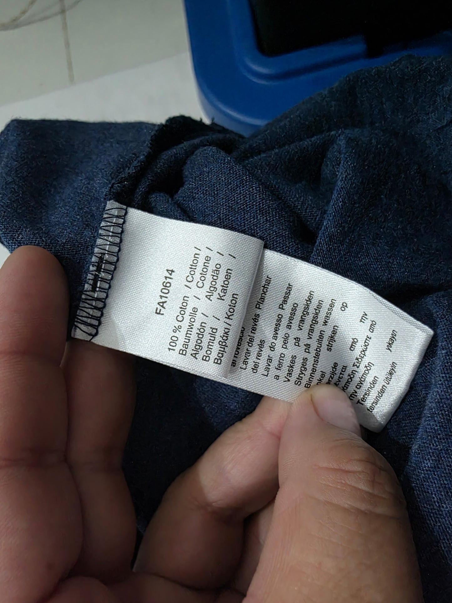 Playera Lacoste Mediana M Azul Maga Larga Con Gorro (Usado)