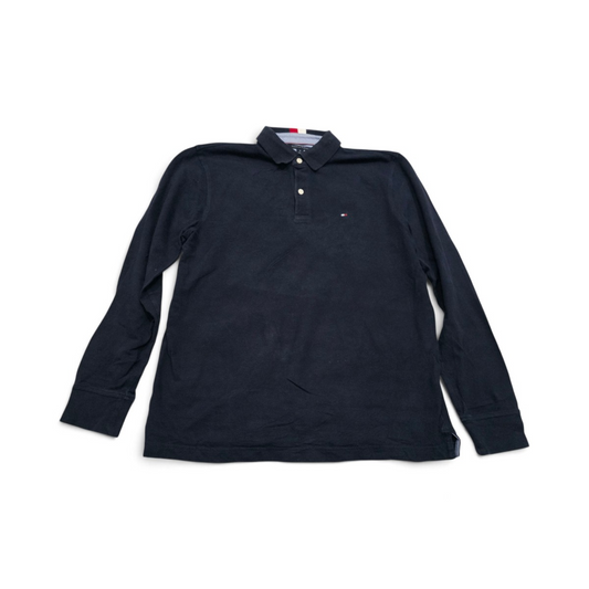 Playera Tommy Hilfiger Mediana M Azul Manga Larga (Usado)