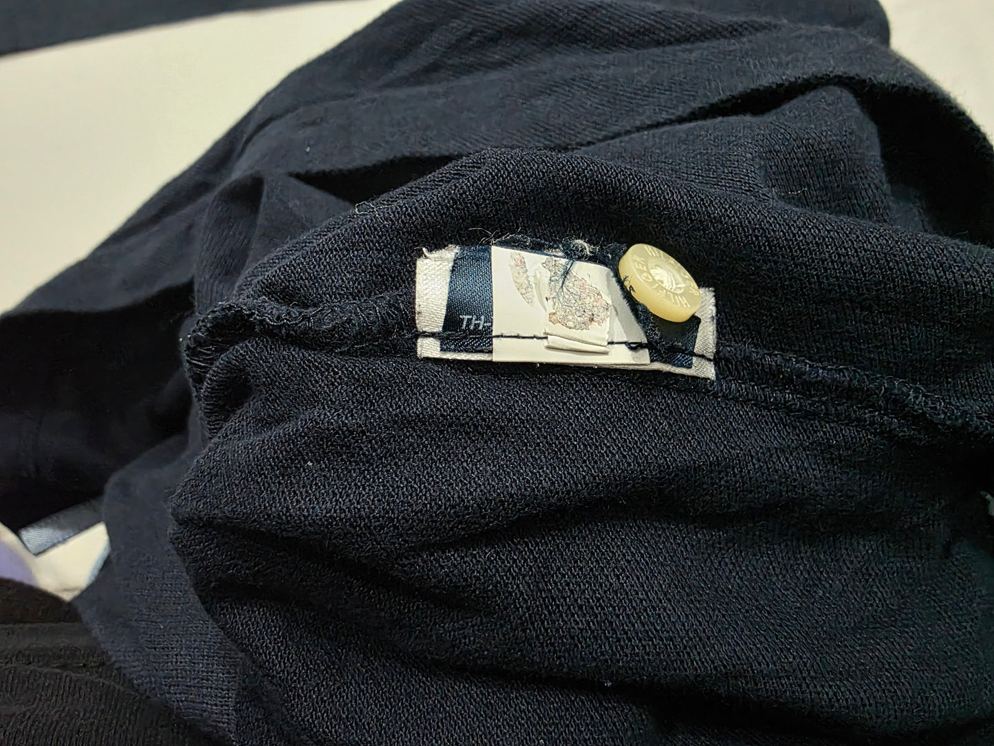 Playera Tommy Hilfiger Mediana M Azul Manga Larga (Usado)