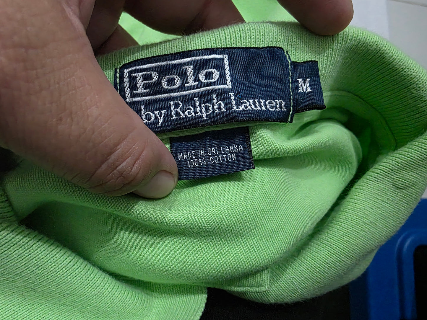 Playera Polo Ralph Lauren Mediana M Verde Pony Rosa (Usado)