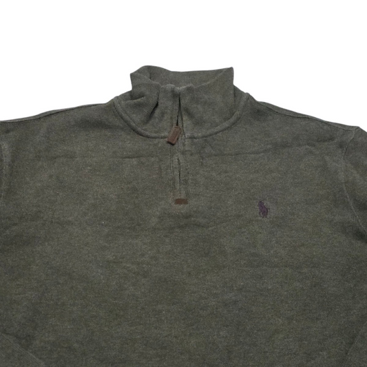 Sueter Ralph Lauren Grande L Verde Pony Morado (Usado)