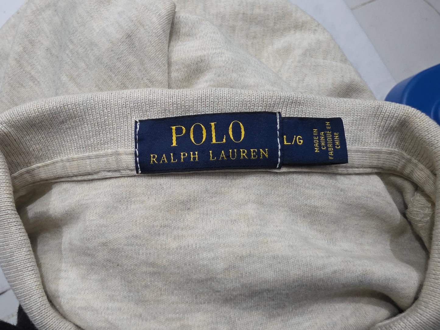 Playera Polo Ralph Lauren Grande L Cafe Manga Larga (Usado)