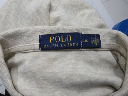 Playera Polo Ralph Lauren Grande L Cafe Manga Larga (Usado)