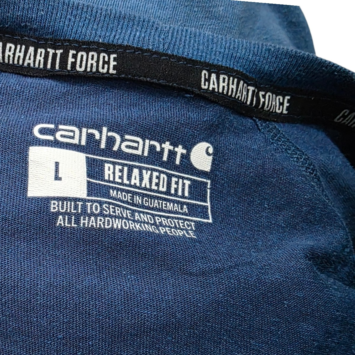 Playera Relaxed Fit Carhartt Grande L Azul (Usado)