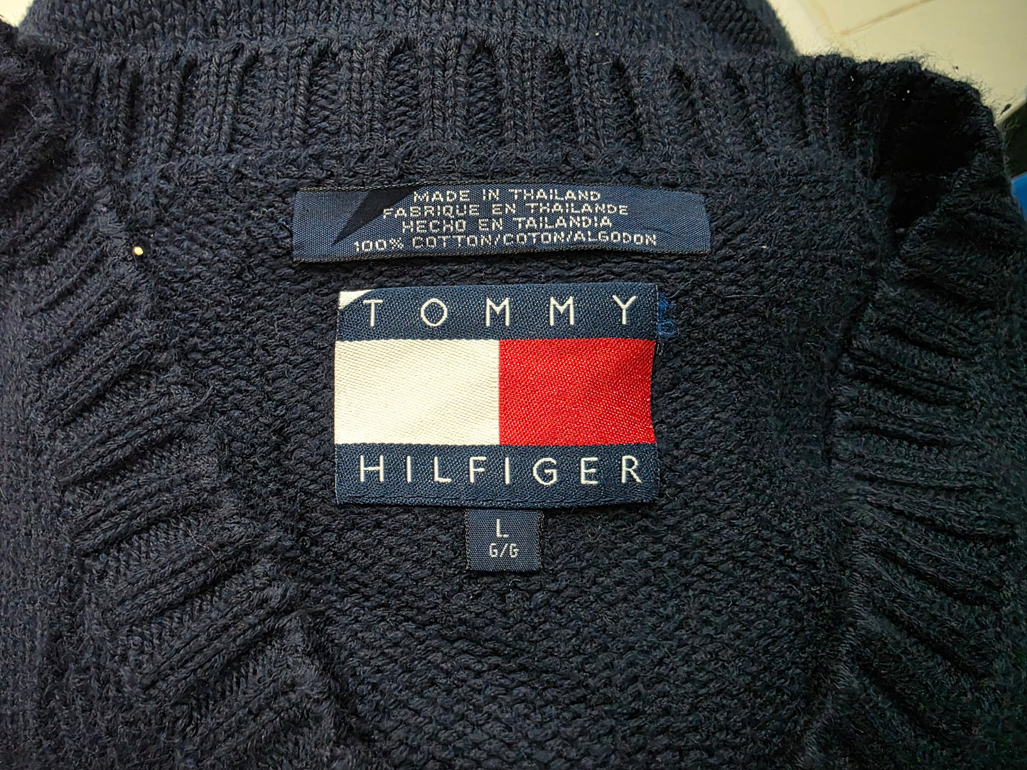 Chaleco Tommy Hilfiger Grande L Azul (Usado)