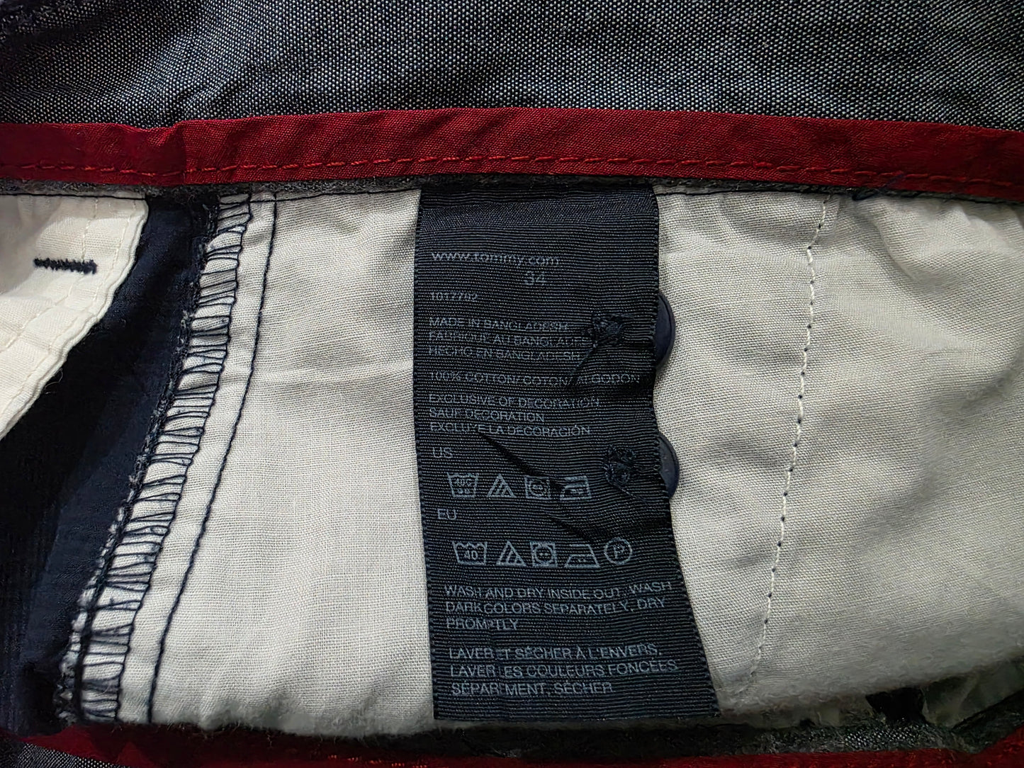 Bermuda Tommy Hilfiger Talla 34 Azul (Usado)