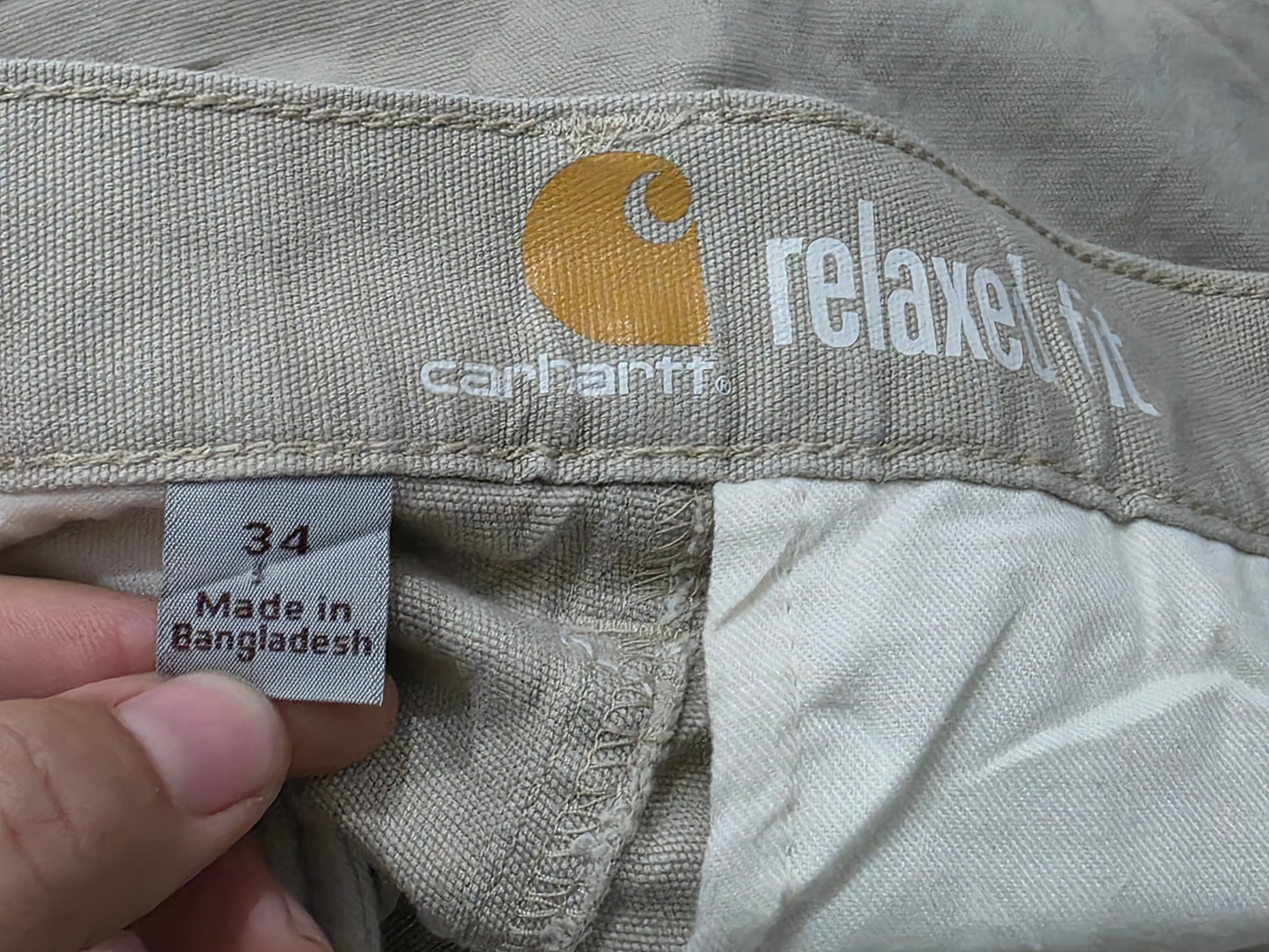 Bermuda Carhartt Talla 34 Caqui (Usado)