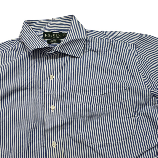 Camisa Ralph Lauren Grande L Azul Lineas (Usado)