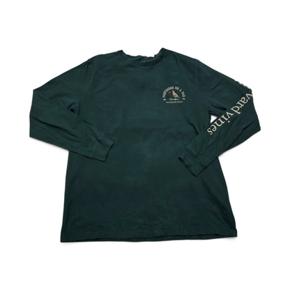 Playera Vineyard Vines Graande L Verde Pajaro Manga Larga (Usado)