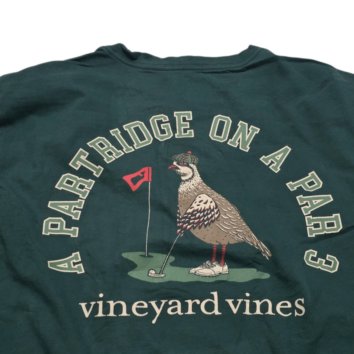 Playera Vineyard Vines Graande L Verde Pajaro Manga Larga (Usado)